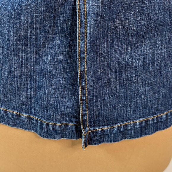 EDDIE BAUER Classic Four Pocket Mid Length Jean Jacket Medium Wash Size Small - Picture 9 of 13